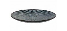 Atlantis Stripe Assiette Bleu Azur Ombré 21,5 cm