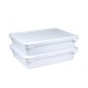 Boites à Pâtons Pizza avec Couvercles 42x32x9 cm 2 pcs