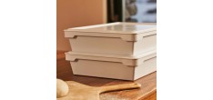 Pizzadeegdozen met Deksel 42x32x9 cm 2 st