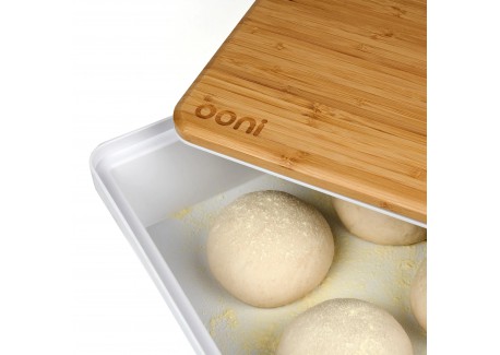 Bamboe Deksel voor Pizzadeeg Kratten 42x32 cm