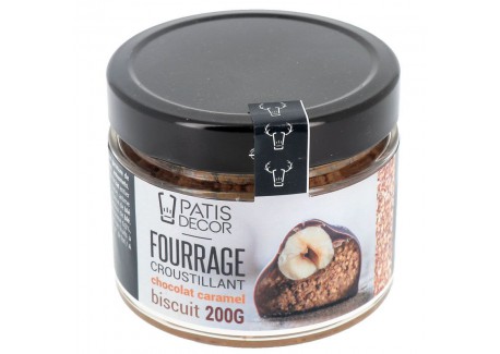 Melkchocolade en Karamel met Koekjeschips Vulling 200 g