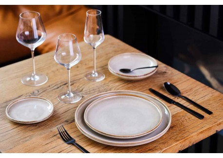 Conico Assiette Plate Beige Sable 27 cm