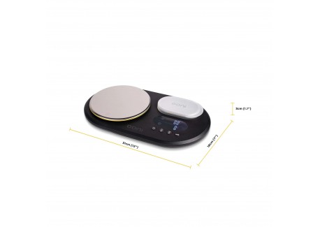 Balance de Cuisine 10kg/0,1g Electronique Double Plateau