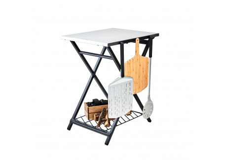 Table Pliante pour Four à Pizza 57,5x70x90 cm