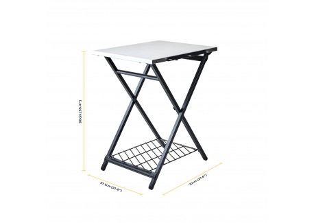 Klaptafel voor pizzaoven 57,5x70x90 cm