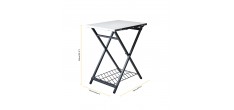 Klaptafel voor pizzaoven 57,5x70x90 cm