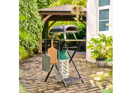 Table Pliante pour Four à Pizza 57,5x70x90 cm