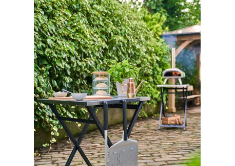 Klaptafel voor pizzaoven 57,5x70x90 cm
