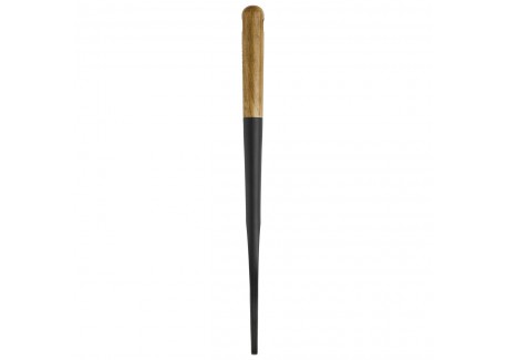 Cuillère à Risotto Silicone Noir Manche Bois 31 cm