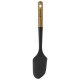 Spatel Houten Handvat Zwart Silicone 30 cm