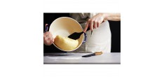 Spatule Silicone Noir Manche Bois 30 cm