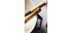 Spatule Silicone Noir Manche Bois 30 cm