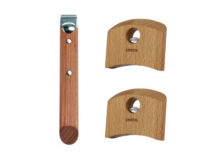 Casteline Verwijderbare Pannen- en Handgreepset Beukenhout 3 pcs