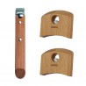 Voir la slide Casteline Set Poignées et Manche Amovibles Bois de Hêtre 3 pcs
