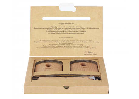Casteline Set Poignées et Manche Amovibles Bois de Hêtre 3 pcs