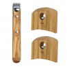 Voir la slide Casteline Set Poignée et Manches Amovibles Bois d'Olivier 3 pcs