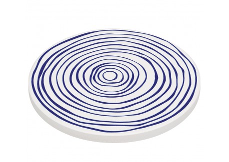 Nordic Sous Plat Rond en Céramique Circles 20 cm