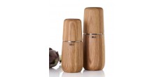 Yono Moulin à Poivre ou à Sel en Bois de Chêne 15 cm