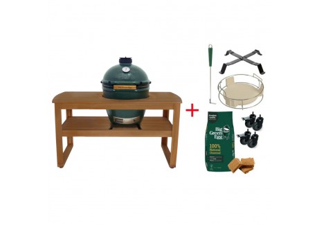 Starterspack Table Eucalyptus Barbecue Kamado Large 9 pcs