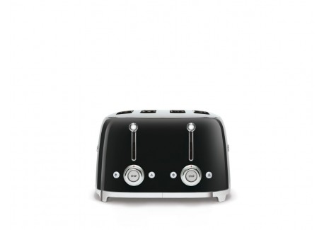 Grille-Pain 4 Tranches Inox Noir TSF03BLEU