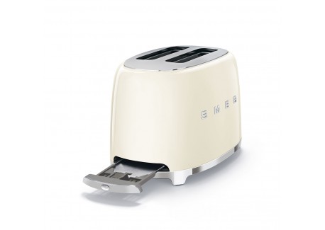 Grille-Pain 2 Tranches Inox Blanc Creme TSF01CREU
