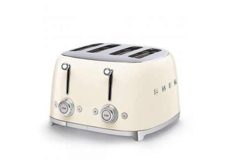 Grille-Pain 4 Tranches Inox Blanc Creme TSF03CREU