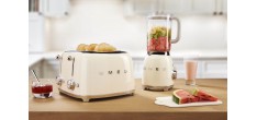 Broodrooster 4 Sneetjes Witte Creme RVS TSF03CREU