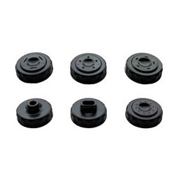OS0152B_N Set 6 Douilles à Pâtes Noires pour Extracteur de Jus Jazz Ma