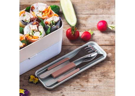 Slim Box Bestek Moka Roze 3 stk
