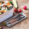 Voir la slide Slim Box Trio Couverts à Emporter Rose Moka