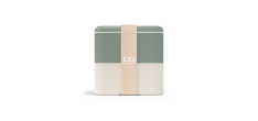 Square Bento LunchBox Natural Groen Made in France 1,7 L