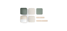 Square Bento LunchBox Vert Natural Made in France 1,7 L