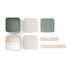 Zie dia Square Bento LunchBox Natural Groen Made in France 1,7 L