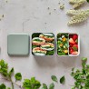 Zie dia Square Bento LunchBox Natural Groen Made in France 1,7 L