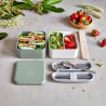 Voir la slide Square Bento LunchBox Vert Natural Made in France 1,7 L