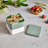 Voir la slide Square Bento LunchBox Vert Natural Made in France 1,7 L