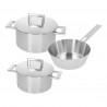 Zie dia John Pawson 7 Primeur Kookgereiset Steelpannen RVS 3 stks