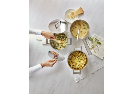 John Pawson 7 Primeur Batterie de Cuisine Casseroles Inox 3 pcs 