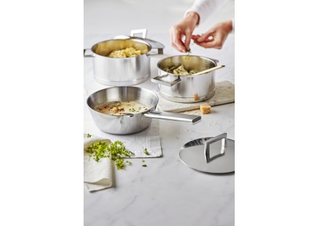 John Pawson 7 Primeur Batterie de Cuisine Casseroles Inox 3 pcs 