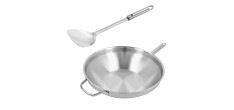 Apollo Wokpan RVS 32 cm + Wokspatel