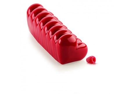 3D Siliconen Bakvorm Hart Kerstlog