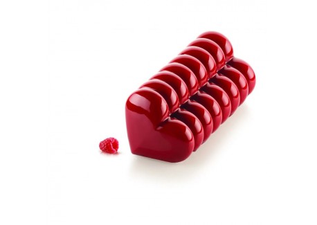 Moule en Silicone 3D Bûche Coeur