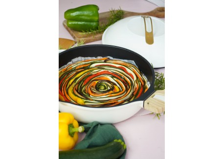 Fabuleuse Koekenpan met Antiaanbaklaag 28 cm Wit Meringue 4,5L