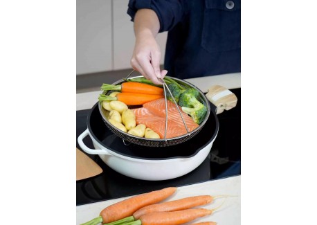Fabuleuse Koekenpan met Antiaanbaklaag 28 cm Wit Meringue 4,5L