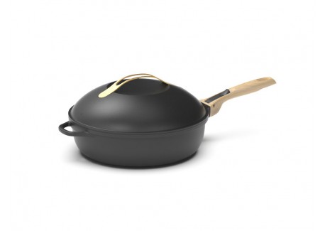 Fabuleuse Koekenpan met Antiaanbaklaag 28 cm Zwart Meteoor 4,5L