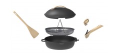 Fabuleuse Koekenpan met Antiaanbaklaag 28 cm Zwart Meteoor 4,5L