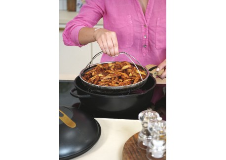 Fabuleuse Poêle Anti-Adhésive 8 en1 28 cm Noir Météore 4,5L