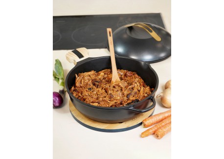 Fabuleuse Koekenpan met Antiaanbaklaag 28 cm Zwart Meteoor 4,5L