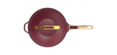 Fabuleuse Poêle Anti-Adhésive 8 en1 28 cm Bordeaux Rubis 4,5L