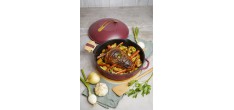 Fabuleuse Poêle Anti-Adhésive 8 en1 28 cm Bordeaux Rubis 4,5L